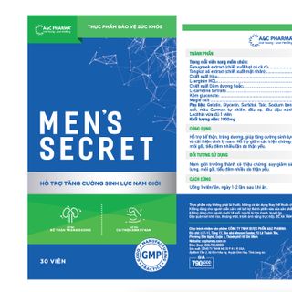 Men's Secret - Hỗ trợ tăng cường sinh lí nam giới