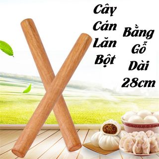 Cây Lăn Bột, Cây Cán Bột Chống Dính Làm Từ Gỗ Dài 28cm giá sỉ