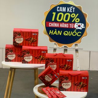 Nước hồng sâm phúc bồn tử HANSUSAM Hàn Quốc (Hôp 20 gói x70ml)