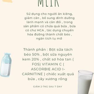 Bột sữa tách béo giảm cân EMODETOX