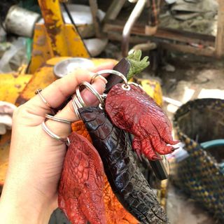 Móc khóa da thật