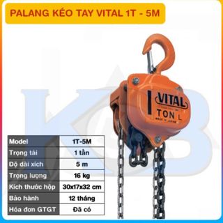 Palang xích kéo tay VITAL 1T - 5M