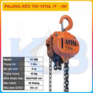 Palang xích kéo tay VITAL 1T - 3M