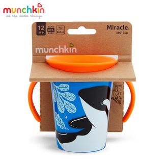 Cốc uống nước 360° chống đổ Deco có tay cầm Munchkin 177ml - Cá heo giá sỉ