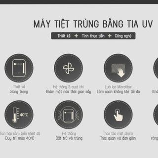 Máy tiệt trùng sấy khô bằng tia UV Spectra - Màu đen