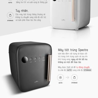 Máy tiệt trùng sấy khô bằng tia UV Spectra - Màu đen