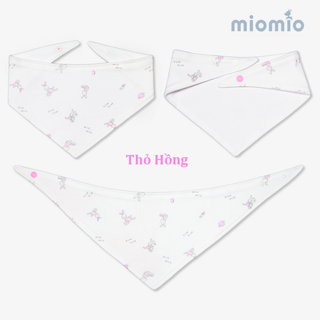 SET 10 khăn tam giác Miomio - Thỏ hồng giá sỉ