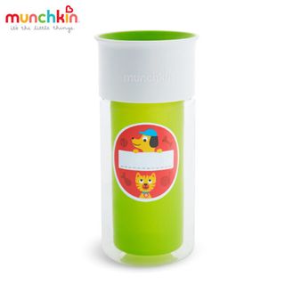 Cốc uống nước 360° chống đổ giữ nhiệt kèm sticker Munchkin 266ml - Xanh lá giá sỉ