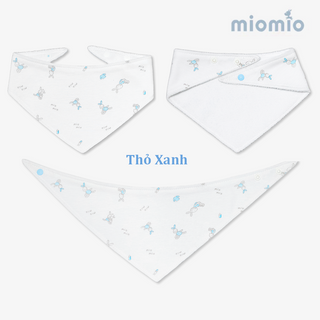 SET 10 khăn tam giác Miomio - Thỏ xanh giá sỉ