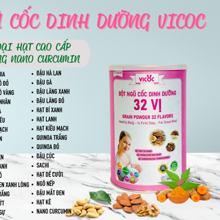 NGŨ CỐC LỢI SỮA 32 - BỔ SUNG NANO CURCUMIN, SIÊU LỢI SỮA, SỮA ĐẶC HƠN