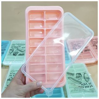Khay đá có nắp 16 viên Việt Nhật