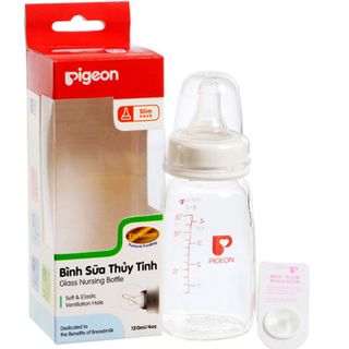 Bình sữa Pigeon thủy tinh 120ml cổ hẹp D11231100