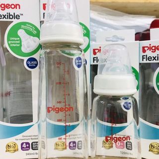 Bình sữa Pigeon thủy tinh 120ml cổ hẹp D11231100
