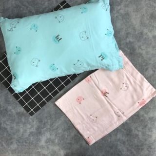 Gối bông chữ nhật Little Love cho bé vỏ Modal - Màu ghi [TẶNG KÈM 1 VỎ GỐI]