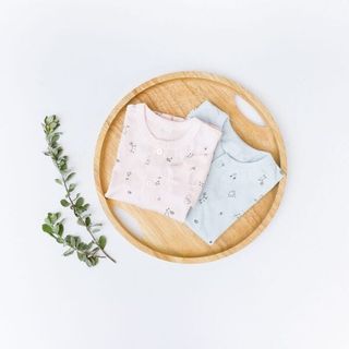 SET 5 áo dài tay Miomio cài giữa mỏng - Size 6M, Mèo xanh