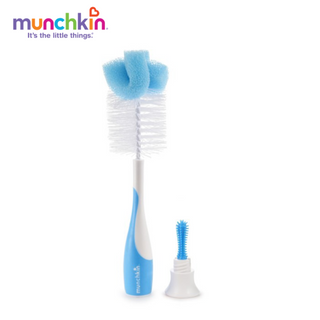 Cọ rửa bình sữa và núm ti Munchkin có mút xốp - Xanh dương giá sỉ