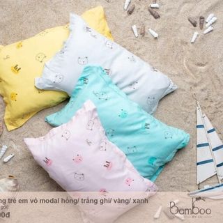 Gối bông chữ nhật Little Love cho bé vỏ Modal - Màu xanh [TẶNG KÈM 1 VỎ GỐI] giá sỉ