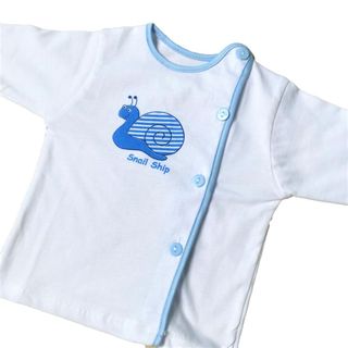 SET 10 áo sơ sinh dài tay khuy lệch màu trắng 100% cotton Thái Hà Thịnh - Size 2