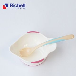 Bộ bát và thìa ăn dặm Richell