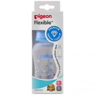 Bình sữa Pigeon PP Streamline 150ml cổ hẹp ngôi sao xanh D11271108