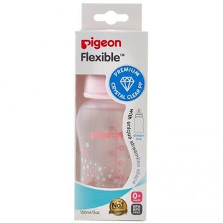Bình sữa Pigeon PP Streamline 150ml cổ hẹp ngôi sao xanh D11271108