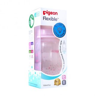 Bình sữa Pigeon PP Streamline 150ml cổ hẹp ngôi sao xanh D11271108