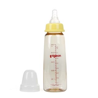 Bình sữa Pigeon 240ml cổ hẹp PPSU Plus với núm vú silicone siêu mềm D11262100
