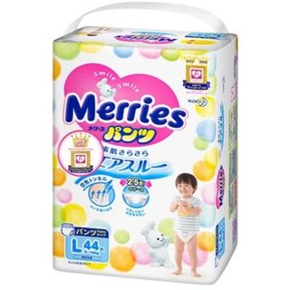Bỉm/Tã quần Merries size L 44 miếng (cho bé 9 - 14kg)