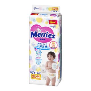 Bỉm/Tã dán Merries size XL 44 miếng (cho bé 12 - 20kg)