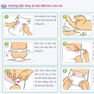 Bỉm/Tã dán Merries Newborn 90 miếng cho bé dưới 5kg
