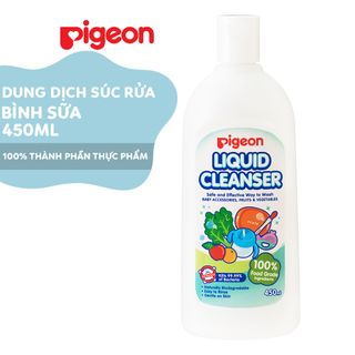 Dung dịch súc rửa bình sữa và rau củ quả Pigeon 450ml D72302100 giá sỉ