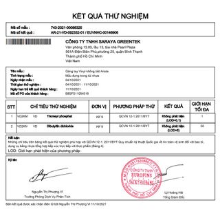 Hộp 100 chiếc gang tay VINYL không bột dùng một lần PVC