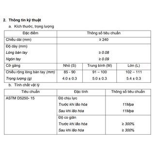 Hộp 100 chiếc gang tay VINYL không bột dùng một lần PVC
