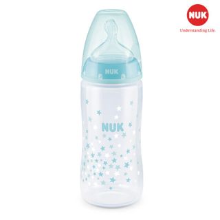 Bình sữa NUK Premium Choice+ nhựa PP 300ml núm ti Silicone S1 - M (Xanh dương) giá sỉ