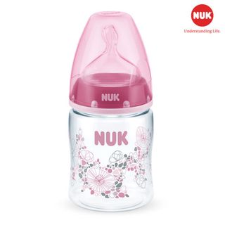 Bình sữa NUK Premium Choice+ nhựa PA 150ml núm ti Silicone S1 - M (Hồng)