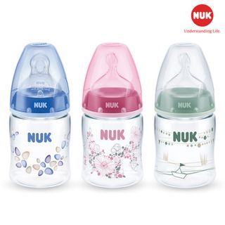 Bình sữa NUK Premium Choice+ nhựa PA 150ml núm ti Silicone S1 - M (Hồng)