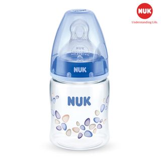 Bình sữa NUK Premium Choice+ nhựa PA 150ml núm ti Silicone S1 - M (Xanh dương) giá sỉ