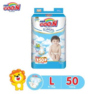 Tã dán Goo.N Premium size L 50 miếng (cho bé 9-14kg) giá sỉ