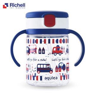 Bình tập uống AQ Richell 200ml có ống hút - Nắp xanh giá sỉ