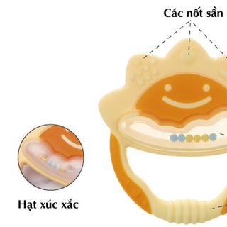 Gặm nướu xúc xắc tròn Richell - Mặt trời