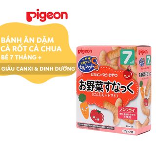 Bánh ăn dặm Pigeon cho bé vị Cà rốt và Cà chua DD10100 giá sỉ