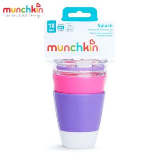 Bộ 2 cốc có nắp Munchkin - Hồng và Tím giá sỉ