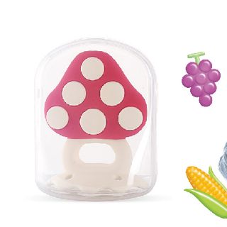 Gặm nướu silicone Richell có hộp - Quả dâu