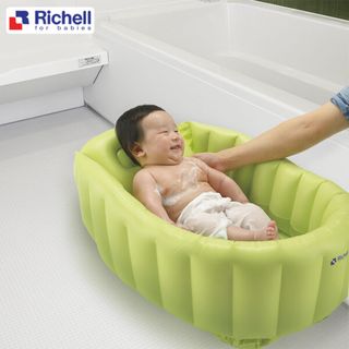 Chậu tắm phao Richell - Xanh