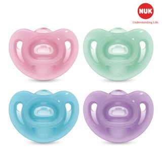 Ti giả NUK Sensitive silicone 6-18M (Vỉ 1 chiếc) - Xanh dương giá sỉ