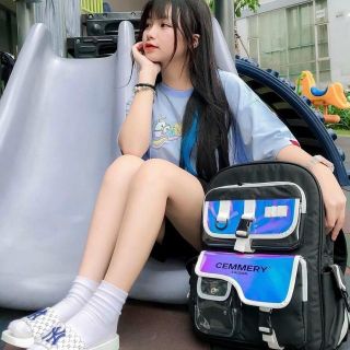 Balo Local Brand CEMMERY Phản Quang Và Hologram Đi Học, Đi Chơi Thời Trang Chống Nước (Chuẩn Cao Cấp)