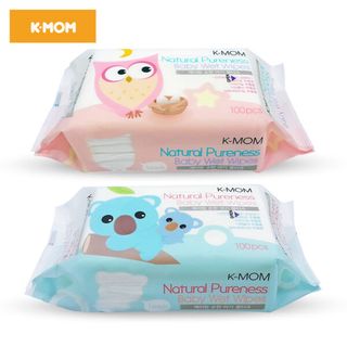 Khăn ướt cao cấp K-Mom Hàn Quốc (Bịch 100 tờ) giá sỉ