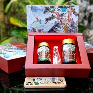 Cao hồng sâm núi cao cấp KGF 100% Hàn Quốc, Hộp 2 lọ *250gr
