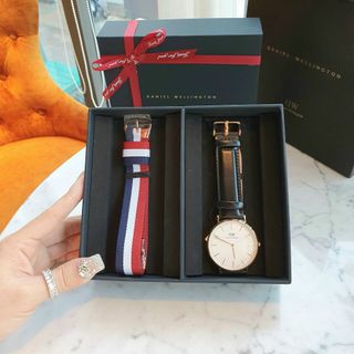 SET ĐỒNG HỒ DANIEL WELLlNGTON DA KÈM DÂY NATO