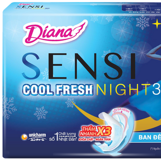 Băng vệ sinh Diana Sensi Cool Fresh Night 35cm 3 miếng (lốc 6 gói) giá sỉ